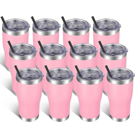 Vegond Copo Térmico Em Aço Inoxidável Com Tampa E Palhinha 591 Ml