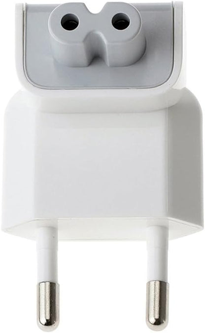 Reyaer Adaptador CA, plugue europeu, conversor, adaptador de carregador de viagem para Mac Book, Mac/Book/telefone/pod, adaptador de energia CA (pacote com 1)