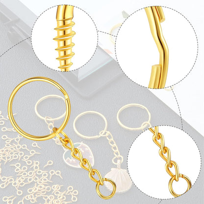 Hotop Peças De Porta-Chaves Para Artesanato 25 Mm, Dourado