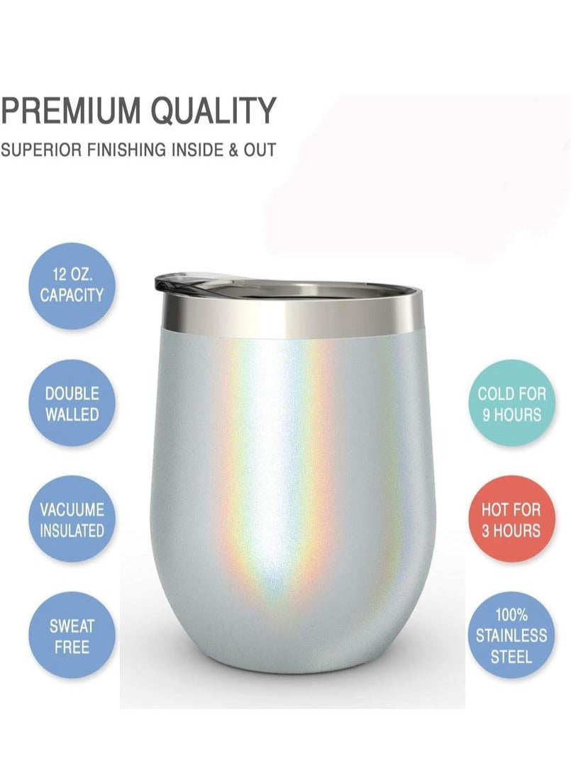 Chillout Life Copos De Vinho De Aço Inoxidável 355 ml