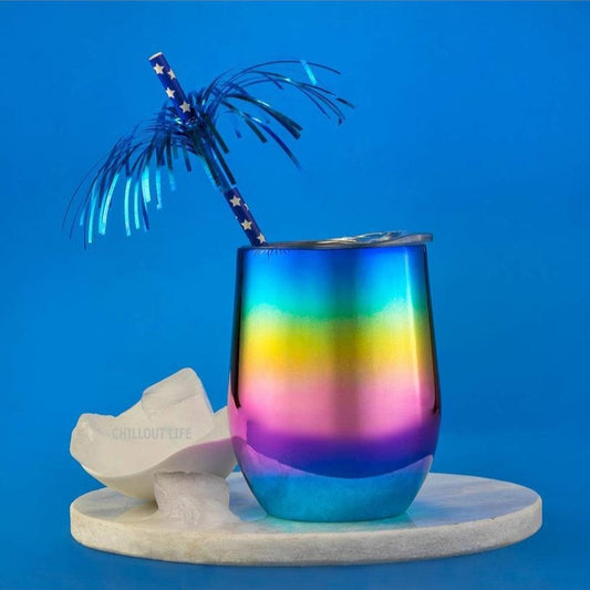 Chillout Life Copos de Vinho em Aço Inoxidável 355 ml