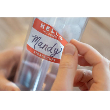 Strata Cups Copos Coloridos Finos com Tampa e Palhinha