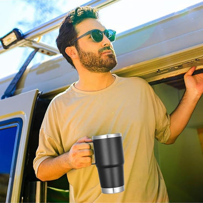 Vegond Copo Térmico De Viagem Com Pega, Tampa e Palhinha 591 ml