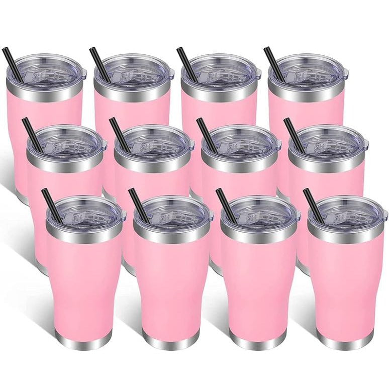 Vegond Copo Térmico Em Aço Inoxidável Com Tampa E Palhinha 591 Ml