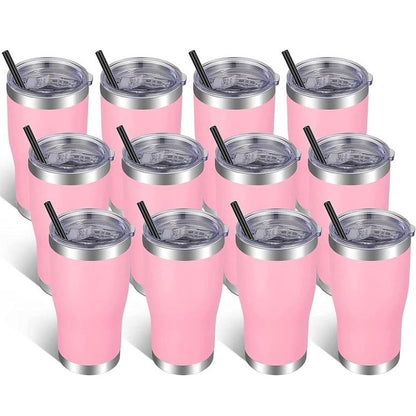 Vegond Copo Térmico Em Aço Inoxidável Com Tampa E Palhinha 591 Ml