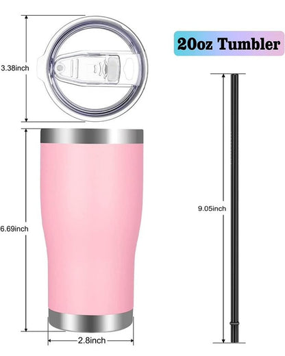 Vegond Copo Térmico Em Aço Inoxidável Com Tampa E Palhinha 591 Ml