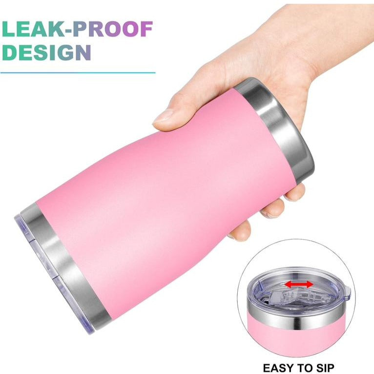 Vegond Copo Térmico Em Aço Inoxidável Com Tampa E Palhinha 591 Ml