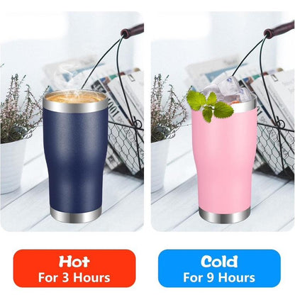 Vegond Copo Térmico Em Aço Inoxidável Com Tampa E Palhinha 591 Ml