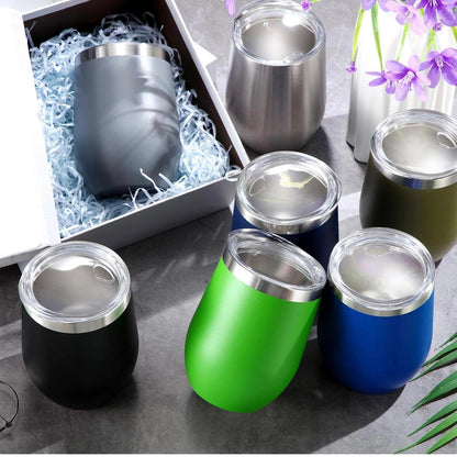 Inbagi Copos De Vinho De Aço Inoxidável De 355 ml