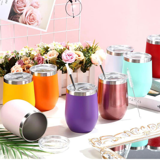 Inbagi Copos De Vinho De Aço Inoxidável De 355 ml