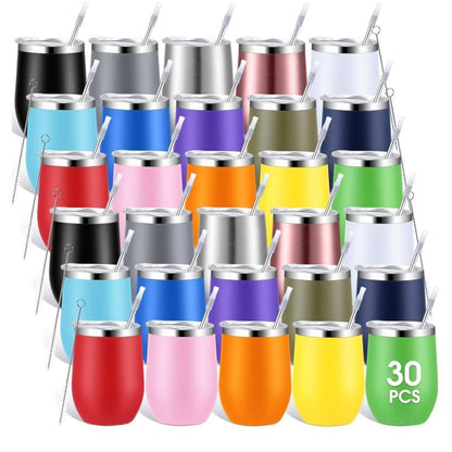 Inbagi Copos De Vinho De Aço Inoxidável De 355 ml