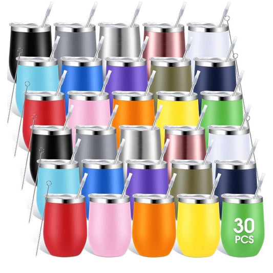 Inbagi Copos De Vinho De Aço Inoxidável De 355 ml