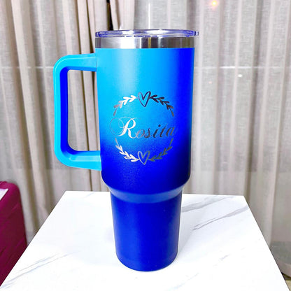 Copo Térmico Premium com Personalização a Laser - Arte Exclusiva